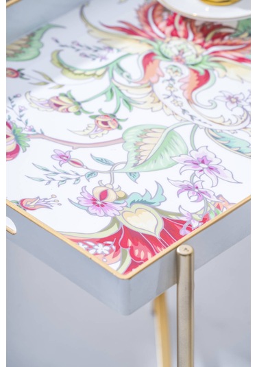 Primrose Çıkarılabilir Tepsili Sehpa - 50 Cm Renkli