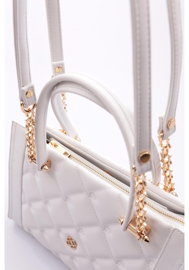 Dgn 657 Kadin Zincirli Çanta 657-2326-R0198 Beyaz
