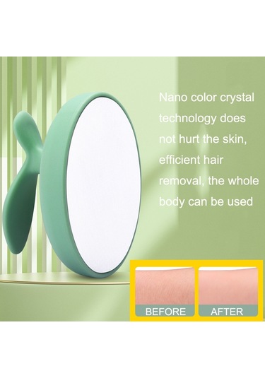 Nano Cam Epilatör Kristal Elmas Ovma Yüzeyi Cilt Hasarı Yok Manuel Epilatör Siyah