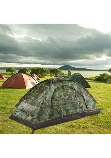 Bloomnest Tek Su Renkli Pu1000mm Kişilik Kamuflaj Kamp Hafif Geçirmez Çok Çadırı 1117g - Renkli Desen Re Çok Renkli Çok Renkli