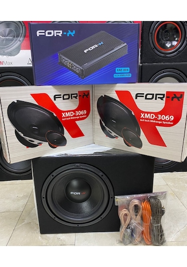 Forx Takım Set 30cm Bass 300rms Anfi 4000wat Forx Oval Midrange