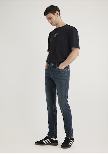 Mavi - Jake Mavi Pro Koyu Puslu Comfort Jean Pantolon 0042289339 Koyu Mavi