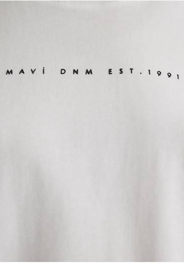Mavi - Mavi Baskılı Ekru Tişört 1613147-70057 Ekru