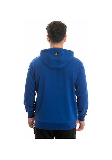 Bonesmen Erkek Kapüşonlu Sweatshirt (463018108) Saks Mavi