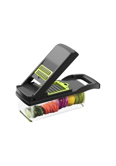 Teltree Mutfakta Kullanım İçin Çok Fonksiyonlu Kendine Has Tasarım Dilimleme-ince Kesme Aleti, 7 Bıçaklı Beyaz, Yumurta Akı Ayırıcı Hediyeli İngilizce Paket 7 Bıçaklı Beyaz Dilimli