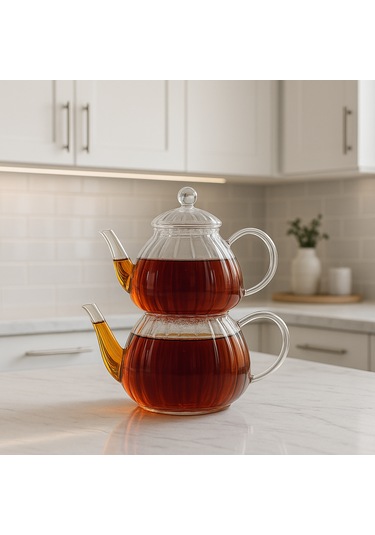 Brosilkat Cam Çaydanlık