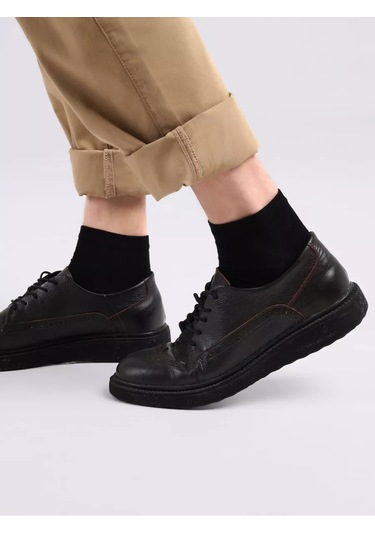 Clever Wear Cles M2001 Spor Kısa Çoraplar, 10 Çift Set 160841686 Siyah