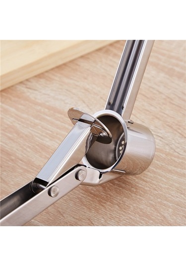 Pazly Cbtx Paslanmaz Çelik Kalın Sarımsak Ezicisi Manuel Sarımsak Presi Gümüş