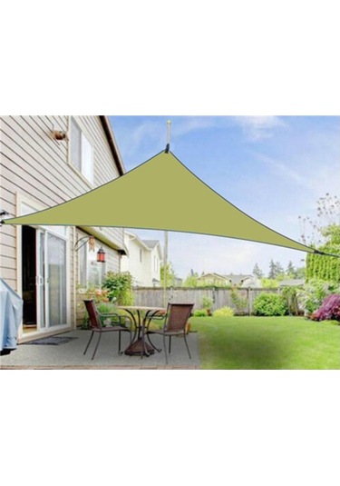 Açık Güneşlik Üçgen Gökyüzü Ekranı Basit Güneş Koruma Gölgelik, Boyut: 4x4x4m Rastgele Renk Çok Renkli