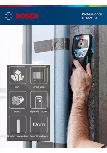 Bosch D-tect120 Çok Dedektörlü Duvar Tarayıcı 262354162