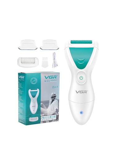 Vgr V-812 2 Dişliler Usb Ayak Öğütücü Çok Fonksiyonlu Elektrikli Nasır Sökücü Ölü Cilt Topuklar Taşlama Pedikür Bakım Aracı