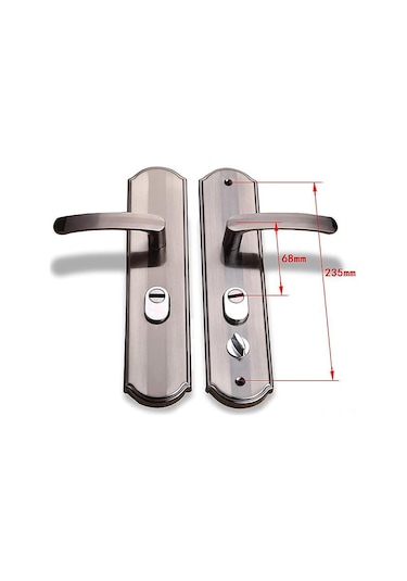 Geeroyoo Modern Alüminyum Kapı Kolu: Anahtarlı Kilit, Gizli Vidalı Şık Tasarım, Ev Ve Ofis İçin Evrensel Uyum