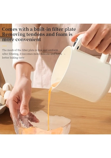 Elmpaly Beige Ev Tipi Küçük Filtreli Çok Amaçlı Elektrikli Yumurta Çırpıcı Pilav Karıştırma Makinesi Diğer