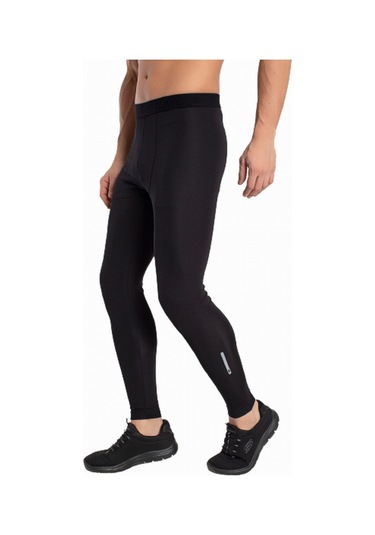 Crozwise Erkek Siyah Spor Uzun Tayt - 3187 Siyah