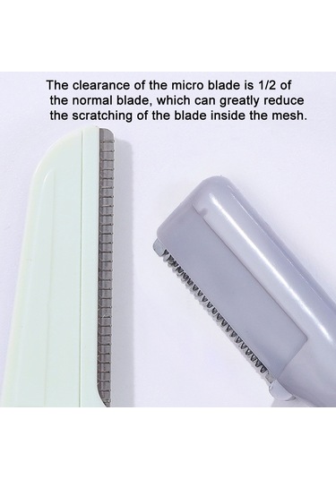 Sones Kaş Düzeltici İçin 10 Adet Paslanmaz Çelik Microblading Bıçağı Gri