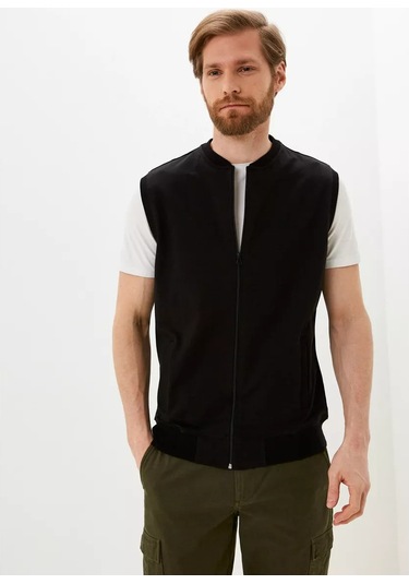 Bendclub Fermuarlı Klasik Yelek 174875940 Siyah