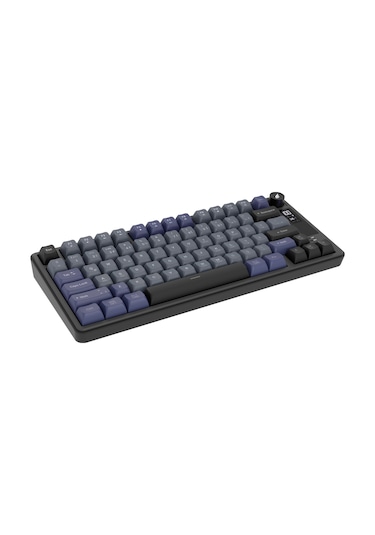 Hawk Gaming Hk255 Membrane Lcd Rgb Kablosuz/bluetooth Siyah Gri %75 Türkçe Gaming Klavye