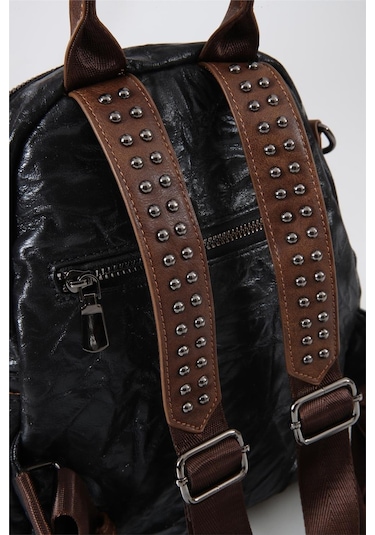 Ççs 17635 Kadın Omuz Ve Sırt Çantası Siyah