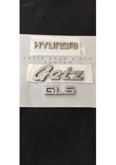 Hyundai Getz Gls Bagaj Yazısı 3'lü Takım Hyundai Getz Gls