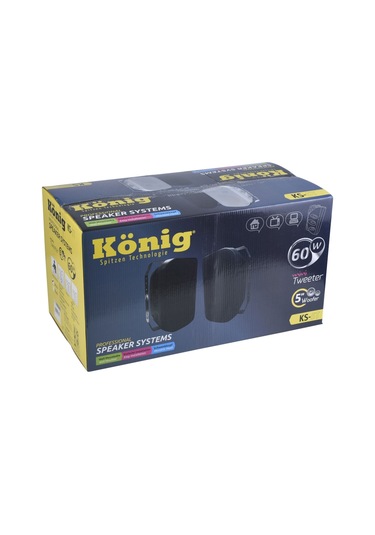 König KS-5T 2 Yollu Duvar Tipi Çift Hoparlör Beyaz