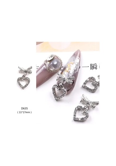 Tszs 3d Altın Alaşım İsa Kalp Çapraz Tanrıça Serisi Tırnak Metal Charms Çiçek Gül Çivi Sanat Dekorasyon Takı Salon İçin Altın / Bronz