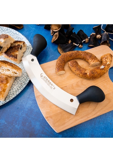 Atasan Kıyma Bıçağı Zırh Satır Et Bıçağı Pizza Bıçağı