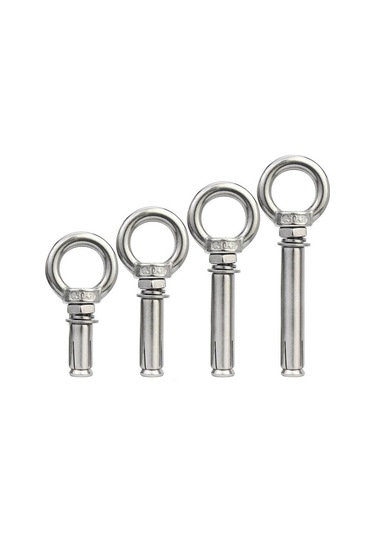 2set M12 190mm 304 Paslanmaz Çelik Kaldırma Halkası Genişletme Vidaları M18 x 180