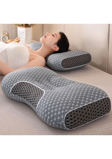 Zyzqstore Servikal Destekli Nefes Alabilen Örme Yastık - Her Zaman Uygun, Çok Renkli, Konforlu Çok Renkli