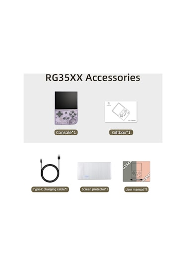 Anbernıc RG35XX 3.5" Açık Kaynak Oyun 64g 5000+ Oyunlar Retro Elde Taşınabilir Oyun Konsolu