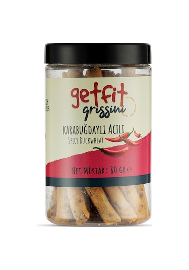 Getfit Karabuğdaylı Acılı Grissini 80 Gr
