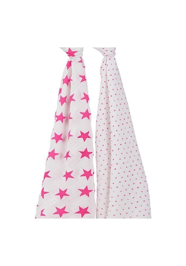 Aden Anais Ikili Müslin Set - Floro Pink Çok Renkli