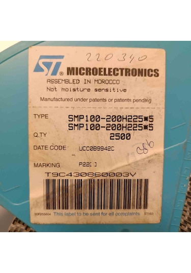Smp100-200h225 Stmicroelectronics Modül 3 Adet