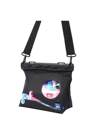 Tteoobl Tek Omuzlu Çapraz Askılı Drifting Dalış Çantası Su Geçirmez Çeşitli Eşya Saklama Çantası, Beden: Büyük Siyah Çok Renkli