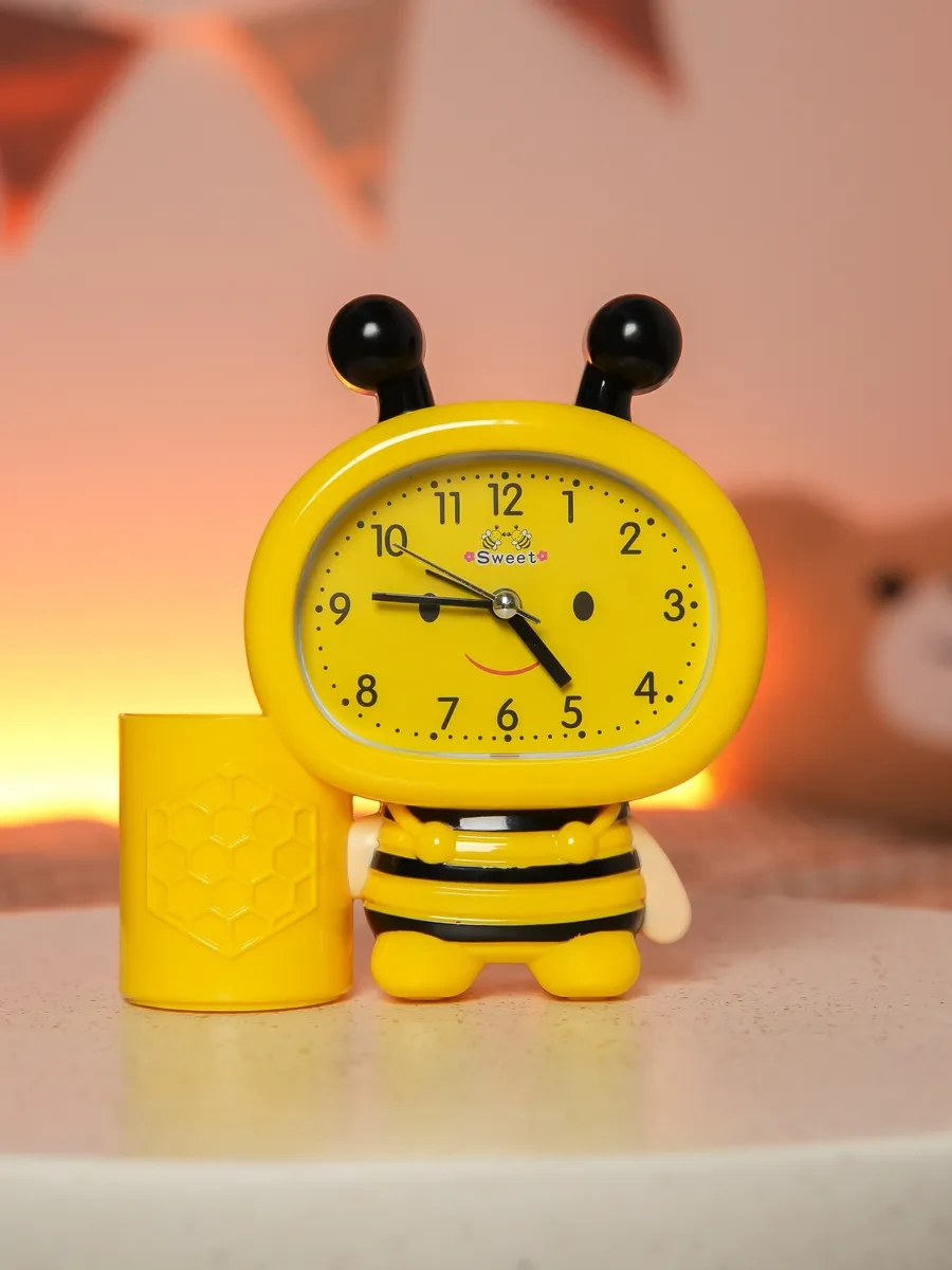 Simalend Okul İçin Çocuklara Yönelik Masaüstü Alarm Saati Ve Organizatör. 12494556 Gri