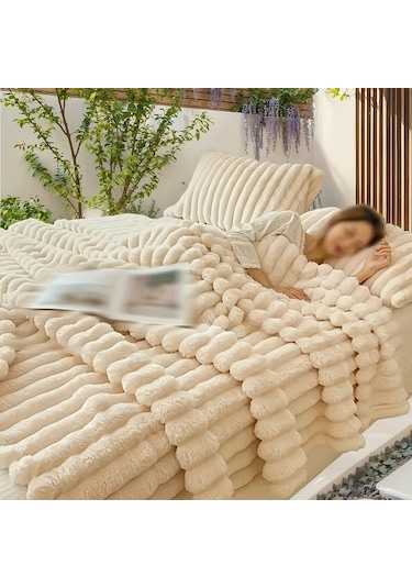 Willowhaven Hediye Battaniye Khaki Plüş Tüm Mevsimler Yumuşak Yıkanabilir 150x200cm