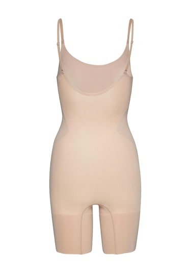 Calvin Klein Kadın Mid Thigh Bej Bodysuit-12759 Bej