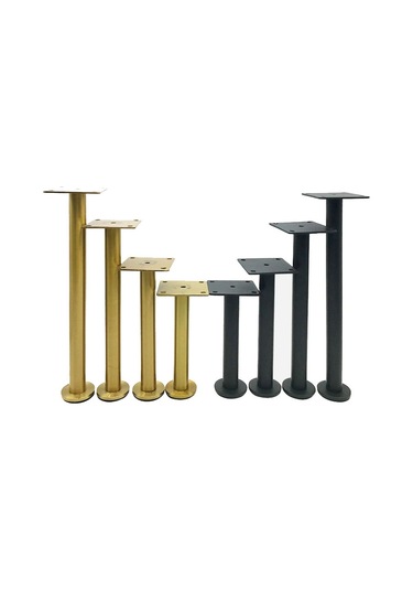 Lh-tj003 Ayarlanabilir Paslanmaz Çelik Yuvarlak Boru Mobilya Ayakları, Yükseklik: 8cm Gümüş Gümüş