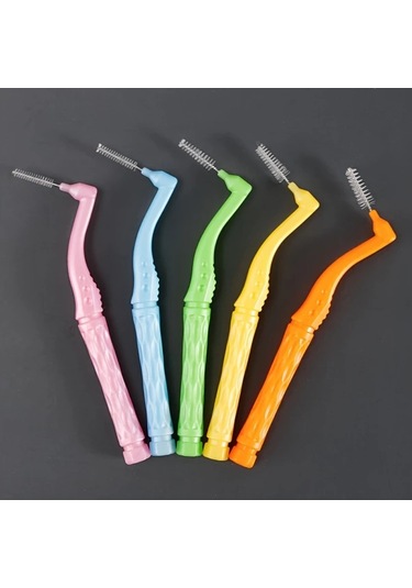 Willowhaven 10 Adet Pembe 0.6mm Diş Arası Fırçası, Diş Teli Temizleme Fırçası, Diş Gap Temizlik Fırçası