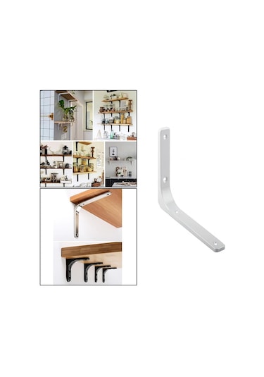 Suntek Magideal Ağır Hizmet Tipi Raf Aparatı Duvar Askılı L Beyaz-10-inç Beyaz