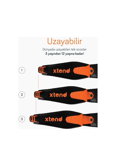 Smartrike Xtend Büyüyebilen Ride On Scooter 12 Ay - 12 Yaş Orange