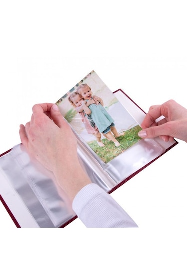 Albüm 10x15 Fotoğraf Albümü 50 Yaprak 100 Fotoğraf Kapasiteli Renklerde Ton Farkı Olabilir