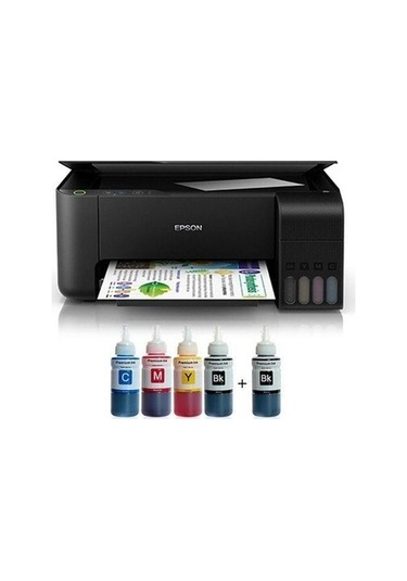 Epson Ecotank L3550 Yazıcı+tarayıcı+fotokopi+wifi + Photoink Mürekkepli