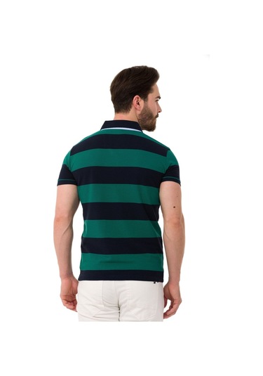 Ct741 Men S Smart-fit Polo Collar T-shirt Navy