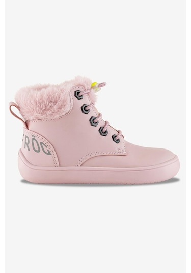 Hopfrög Furry Boots Pembe Lotus Barefoot Çocuk Botu Pembe