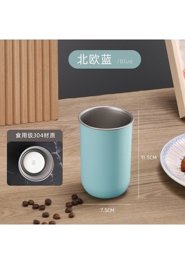 Didadodo Sütkah Siyah Gargara Bardağı - Paslanmaz Çelik, Taşınabilir Ve Pratik Siyah, Gümüş Model Siyah