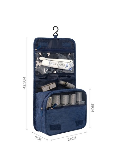 Sones Çok İşlevli Taşınabilir Kanca Tipi Seyahat Yıkama Saklama Çantası Kozmetik Çantası Mor Mor