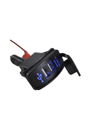 12v 24v Dc Usb 3,1a Şarj Port Dikdörtgen