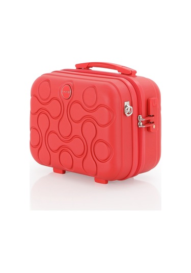Mçs Polipropilen 2li Valiz Seti Büyük & Makyaj V376 S23sy1000047-set 00004 Kırmızı