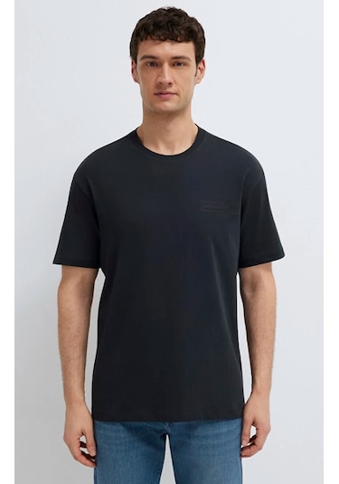 Mavi M0613589-71379 Mavi Black Logo Baskılı Tişört Erkek T-shirt Siyah