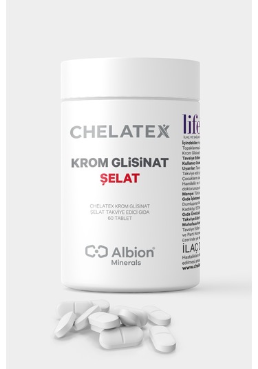 Chelatex Krom Glisinat Takviye Edici 60 Tablet